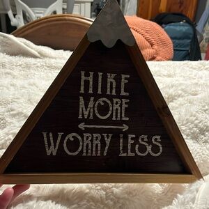 Triangle Wall Plaque-Hike